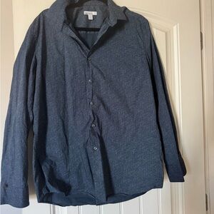 Bar III Men's Blue Dress Shirt